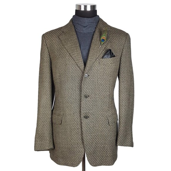 Novecento Other - Novecento Mens Vintage Tweed Wool Blazer 42L